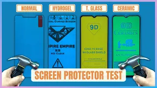 Normal / Hydrogel / Glass / Ceramic Screen Protector COMPARISON and DURABILITY Test