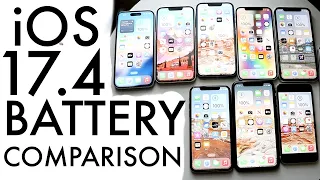 iOS 17.4 iPhone Battery Drain Test! (iPhone XS, XR, 11, 12, 13, 14, 15, SE 3)