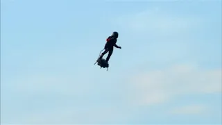 French hoverboard inventor successfully crosses the English Channel