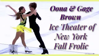 Oona and Gage Brown performing with Ice Theater of New York Fall 2022