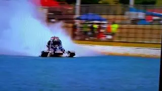 Top fuel racing boat crash