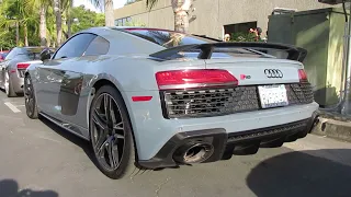 Kemora Gray Audi R8 Performance w/ Capristo Exhaust