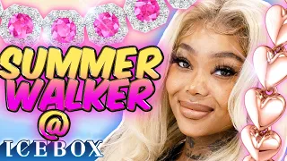 Summer Walker Designs Custom Pink Diamond Necklace at Icebox!