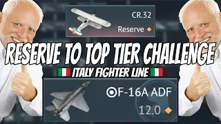 Playing the ENTIRE Italy Fighter Line - Reserve to Top Tier
