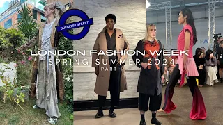 London Fashion Week SS24 | VLOG pt.1 (Phoebe English, EIRINN HAYHOW, Burberry Street...)