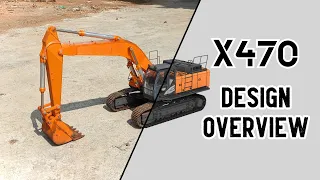 3D printed Excavator Design Overview - #X470 (Beta Version)