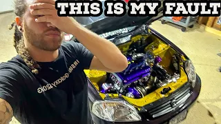 Crank no start on my turbo civic… e85 ruined my car !!