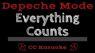 Depeche Mode • Everything Counts (CC) [Karaoke Instrumental Lyrics]