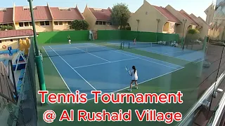 Tennis Tournament @Al-Rushaid Village: 1st Game #tennis #tournament