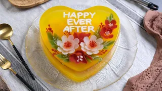 Crafting Flower for 3D Jelly Cake