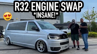 THIS VW TRANSPORTER T5 R32 ENGINE SWAPPED IS *INSANE*