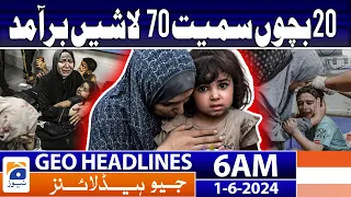 Joe Biden unveils Israeli proposal to end conflict | Geo News at 6 AM Headlines | 1st June 2024