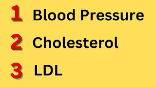 Eliminate these 3 and lower Blood Pressure, Cholesterol and LDL