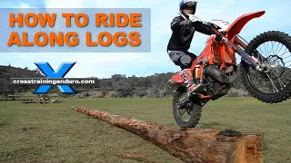 How to ride along logs on a dirt bike︱Cross Training Enduro