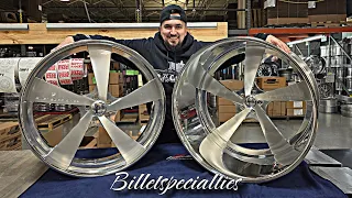 Picking up my Custom Billetspecialties wheels 28x16 with a 14in LIP