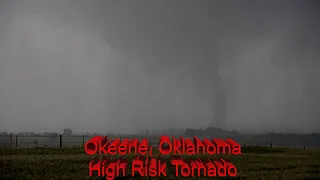 Large multivortex tornado, Okeene, Oklahoma #OKWX - 5/6/2024