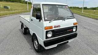 1985 DAIHATSU HIJET M-S66-TR - 5,020 Miles - Rare Kei Truck - JDM - Walk Around