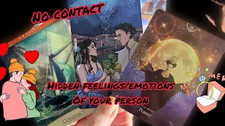 No contact: Hidden feelings/ emotions of your parson😘 Hindi tarot card reading | Love tarot reader
