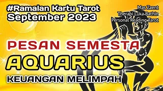 Ramalan Tarot Zodiak AQUARIUS, KEUANGAN MELIMPAH Di Bulan September 2023/ @MasZaent #aquarius