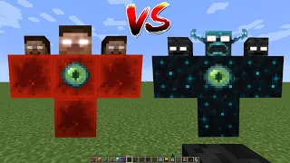 what if you create a WARDEN GOLEM vs HEROBRINE BOSS in MINECRAFT (part 41)