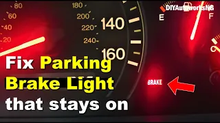 Parking BRAKE LIGHT won't go OFF: Easy Diagnosis on Honda Accord / Brake Light on Dash Stays ON