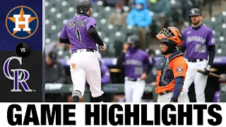 Astros vs. Rockies Game Highlights (4/21/21) | MLB Highlights