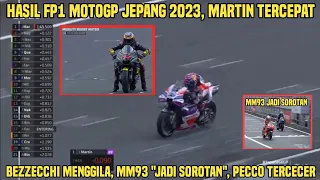 Dramatis! Hasil FP1 MotoGP Jepang 2023, Martin Tercepat, Marquez ke-13, Bezzecchi Menggila, Pecco?