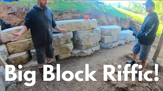 Building a Big Block Retaining wall   4K