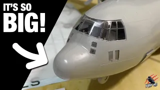 C130J HERCULES Model Plane 1/48 Scale Italeri - Unboxing & Build - It's HUGE!