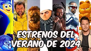 LAS PELÍCULAS MAS ESPERADAS DEL VERANO - 2024. Intensamente 2, Deadpool 3, Mufasa, Garfield, Venom 3