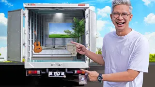 UBAH MOBIL TRUK BOX JADI KAMAR!!