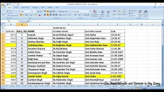 HOW TO ARRANGE  STUDENT RECORD ACCORING TO NAMES Alphabetical order