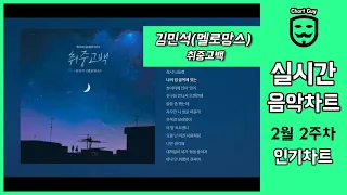 [광고없는 실시간 인기차트] 2022년 2월 11일 2주차 멜론차트 반영  TOP100 노래모음 최신가요 플레이리스트