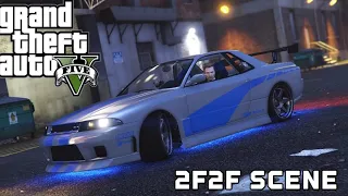 GTA V - 2F2F Brian’s Skyline Scene