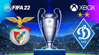 Benfica vs Dynamo Kiev - UEFA CHAMPIONS LEAGUE - Full Match XBOX Gameplay - HD - FIFA 22