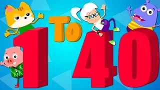 Numbers Song 1 TO 40 | Counting Numbers | Learn Numbers | Nursery Rhymes