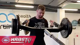 At the gym with Tomas Tatar