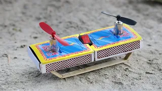 How to Make a Flying Helicopter With Matches and 2 Motor