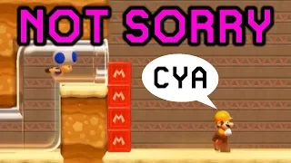 Being a bad person in Multiplayer VS (Super Mario Maker 2) | Multiplayer #1