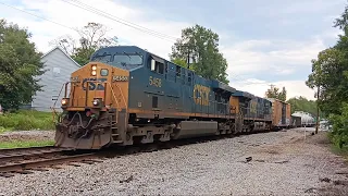 CSXT 5458 leads CSX L647-12 into Columbia SC from Hamlet NC going to Cayce yard