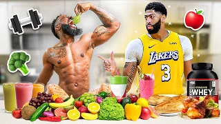 Eating Anthony Davis Diet & Workout For 24 Hours!