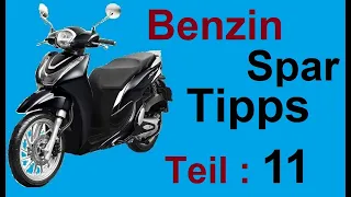 Benzin Spar Tipps  - Honda SH Mode 125 - Motorroller Roller Scooter Teil 11 - A1 B196 125 cm