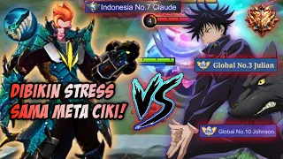 JADI GINI RASANYA DITABRAK META CIKI? COMBO HARAM GLOBAL JULIAN & JONSON! SUMPAH STRESS GW! | MLBB