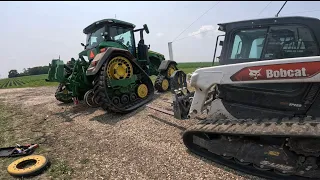 BIG Tractor BIG Problems! Changing A Bad Track On A JD 8RX