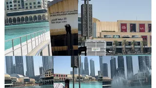 Dazzling Dubai!Behold the Epic Dubai Mall Fountain in Daylight