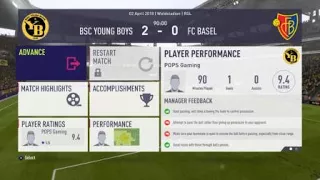 FIFA 18 Player Career #35 - BSC Young Boys 2-0 FC Basel