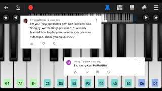 Sad Song - We The Kings • Perfect Piano • Easy Tutorial • Mobile/Phone
