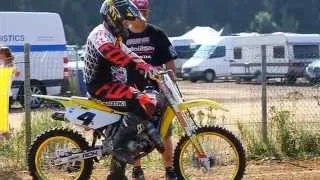 Ricky Carmichael on a 85cc at RCU Genk 2014 Uncut