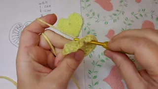 Crochet heart ❤️  for beginner                     Сердечко крючком ❤️ для начинающих