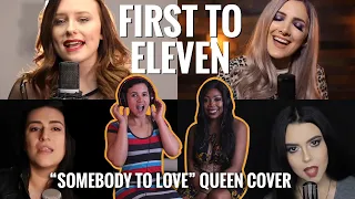 First To Eleven - "Somebody To Love" Queen Cover - Reaction